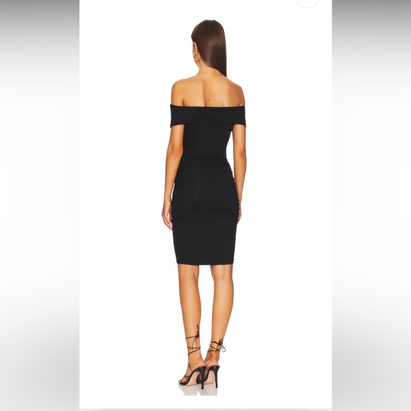 MICHAEL STARS NWT EBONY OFF SHOULDER DRESS - Picture 4 of 5